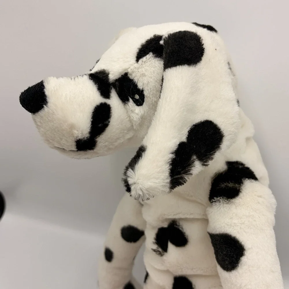 IKEA‎ Plush Dog Dalmatian Gosig Vovven Black White Spotted Floppy